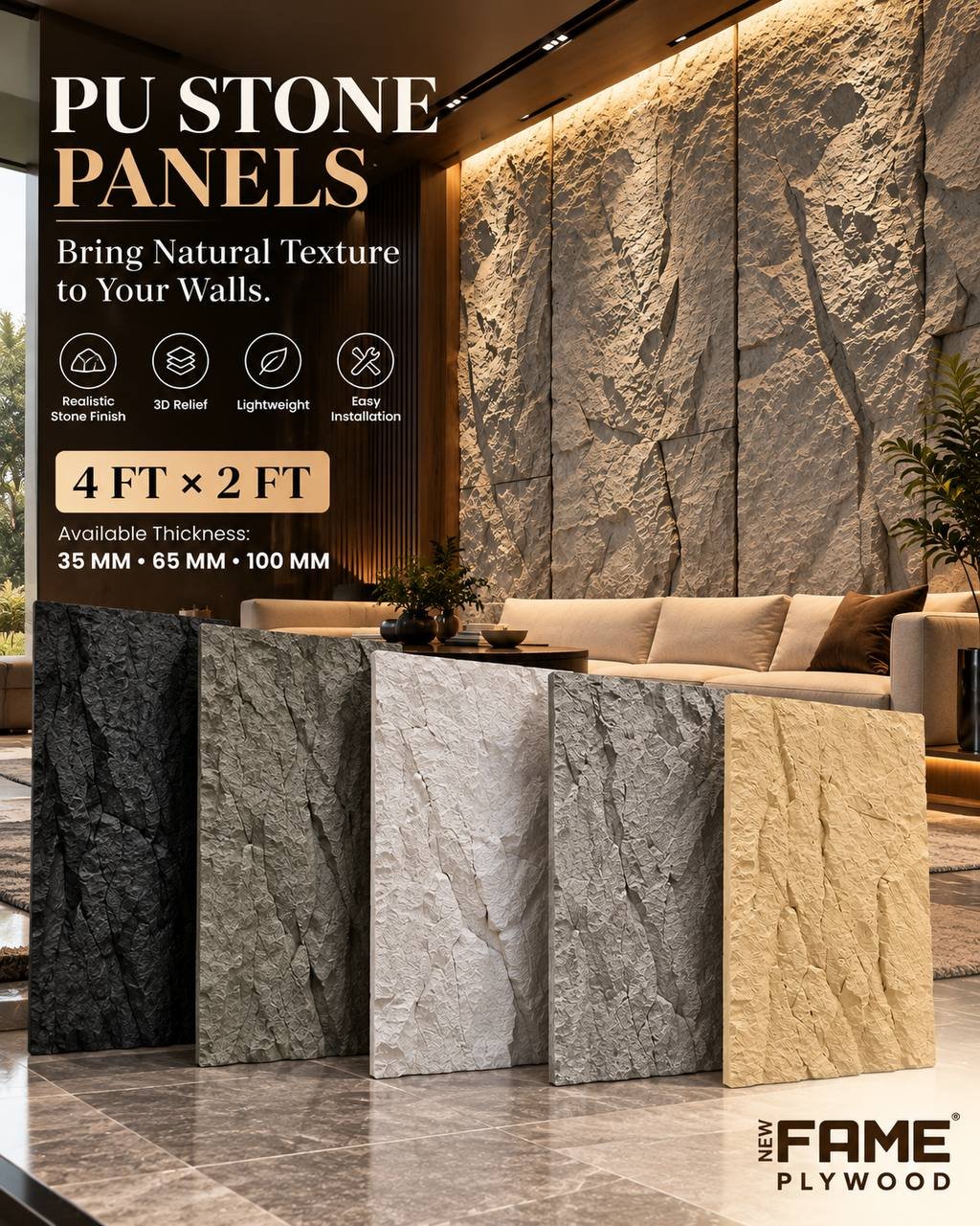 PU Stone Panels